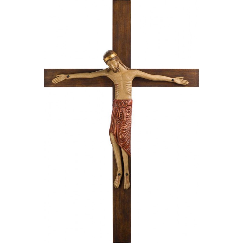 Église religieuse Métal Jésus Christ Croix Statue taille de la vie
