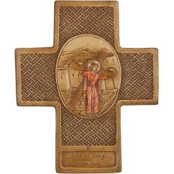 Jésus est chargé de sa croix