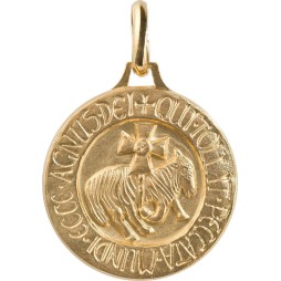 Agneau de Cluny (relief, Laiton Doré)