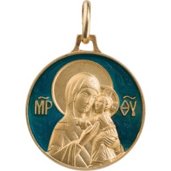 Vierge Eleousa (Laiton Doré)