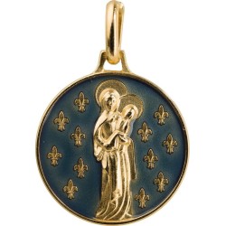 Vierge aux Lys (Plaqué Or)