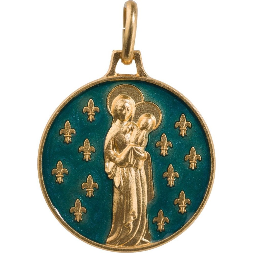 Vierge aux Lys (Laiton Doré)