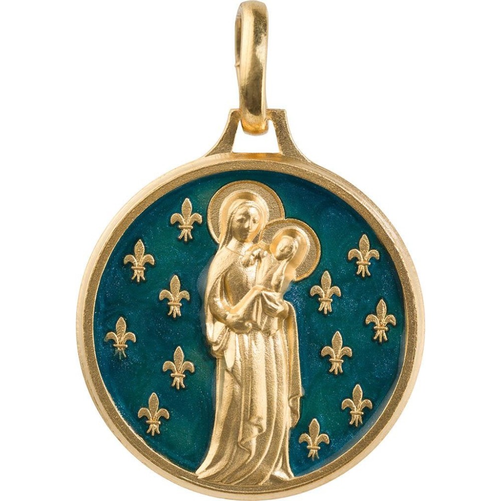 Vierge aux Lys (Laiton Doré)