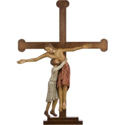 Christ et Nicodème en dolomie (avec croix)