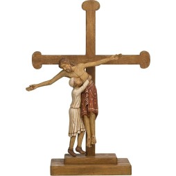 L'Amour du Cœur de Jésus (avec croix et socle)