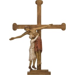 L'Amour du Cœur de Jésus (avec croix et socle)