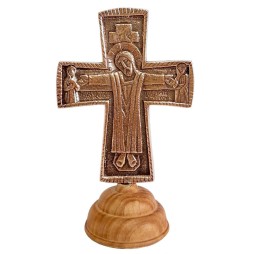 Croix d'autel Jésus Grand Prêtre 15cm