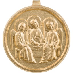 Sainte Trinité (relief, Laiton Doré)