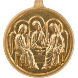 Sainte Trinité (relief, Laiton Doré)