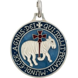 Agneau de Cluny (cloisonné, Vieil Argent)