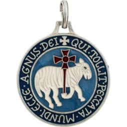 Agneau de Cluny (cloisonné, Vieil Argent)