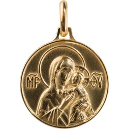 Vierge Eleousa (Plaqué Or)