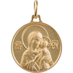 Vierge Eleousa (Laiton Doré)