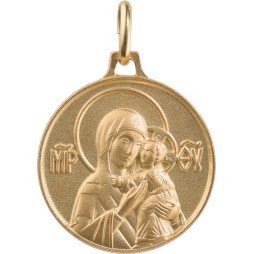 Vierge Eleousa (Laiton Doré)