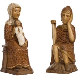 Nativité Polychrome Marron (Jésus sans la mangeoire, Marie, Joseph)