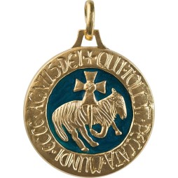 Agneau de Cluny (relief, Laiton Doré)