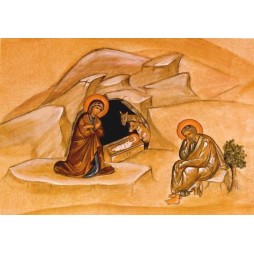 Fresque de la Nativité de Jésus