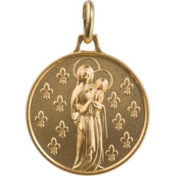 Vierge aux Lys (Laiton Doré)