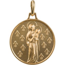 Vierge aux Lys (Laiton Doré)