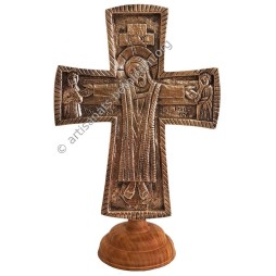 Croix d'autel Jésus Grand Prêtre 30 cm