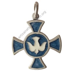 Croix avec Colombe (Vieil Argent)