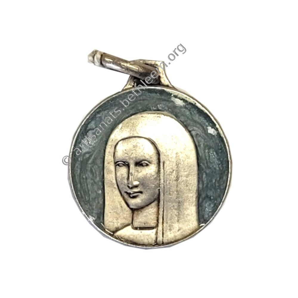 Vierge Anastasis, Argent Massif, Emaillé bleu clair Vierge Anastasis, Argent Massif, Emaillé bleu clair