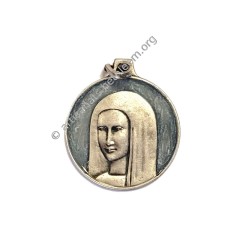 Vierge Anastasis, Vieil Argent, Emaillé Bleu clair