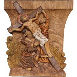 Jésus est cloué sur la croix