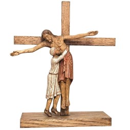 L'Amour du Coeur de Jésus (avec croix et socle)