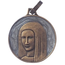 Vierge Anastasis, Bronze, Emaillé Bleu clair