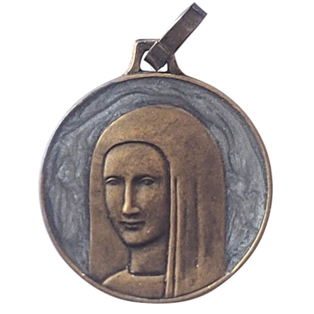 Vierge Anastasis, Bronze, Emaillé Bleu clair Vierge Anastasis, Bronze, Emaillé Bleu clair