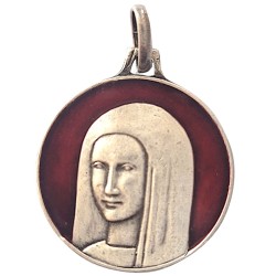Vierge Anastasis, Vieil Argent, Emaillé rouge
