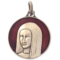 Vierge Anastasis, Vieil Argent, Emaillé rouge