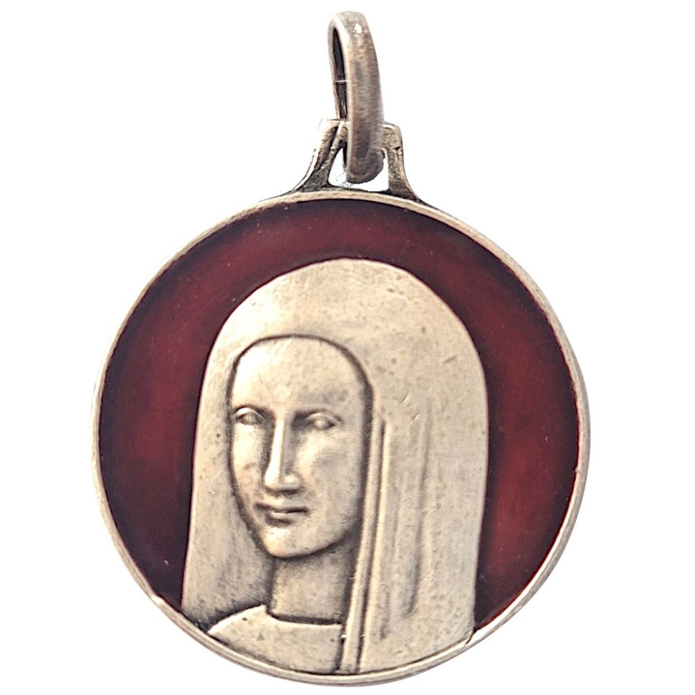 Vierge Anastasis, Vieil Argent, Emaillé rouge Vierge Anastasis, Vieil Argent, Emaillé rouge