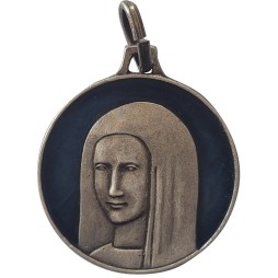 Vierge Anastasis, Vieil Argent, Emaillé Bleu