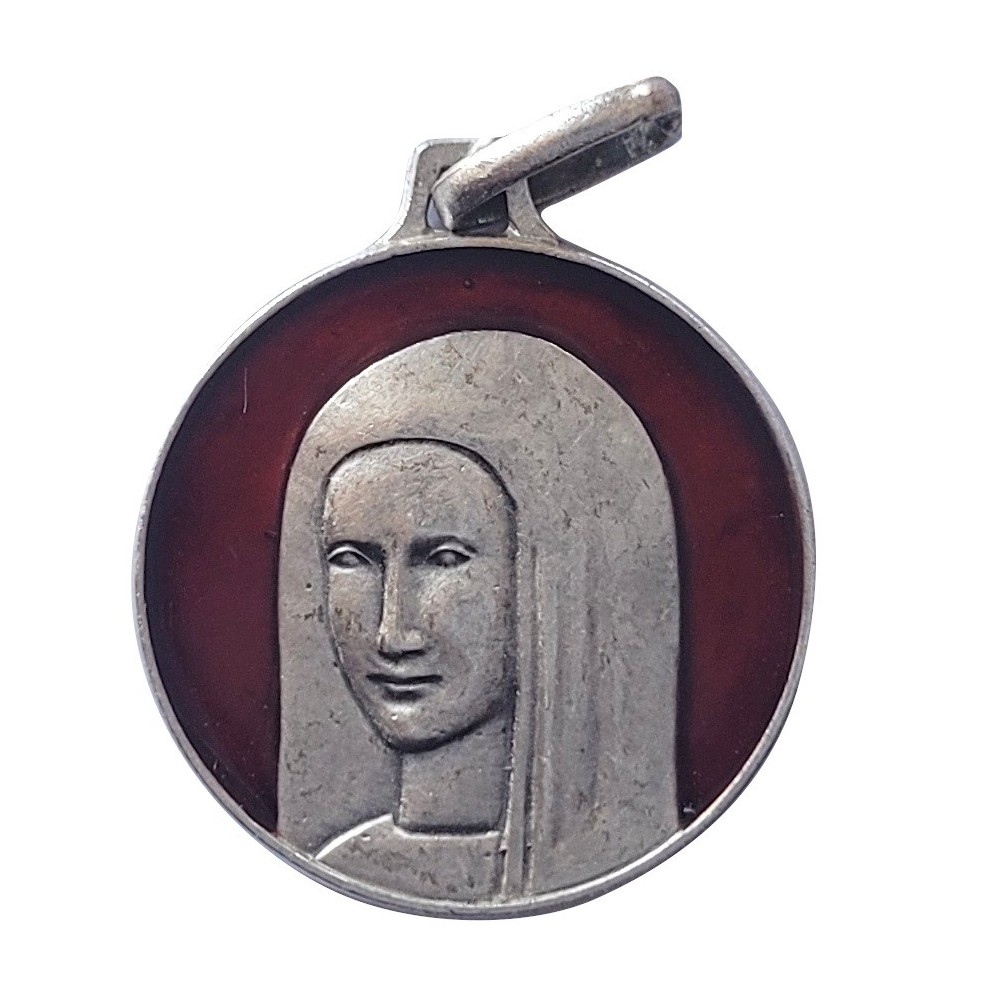 Vierge Anastasis, Argent Massif, Emaillé Rouge Vierge Anastasis, Argent Massif, Emaillé Rouge