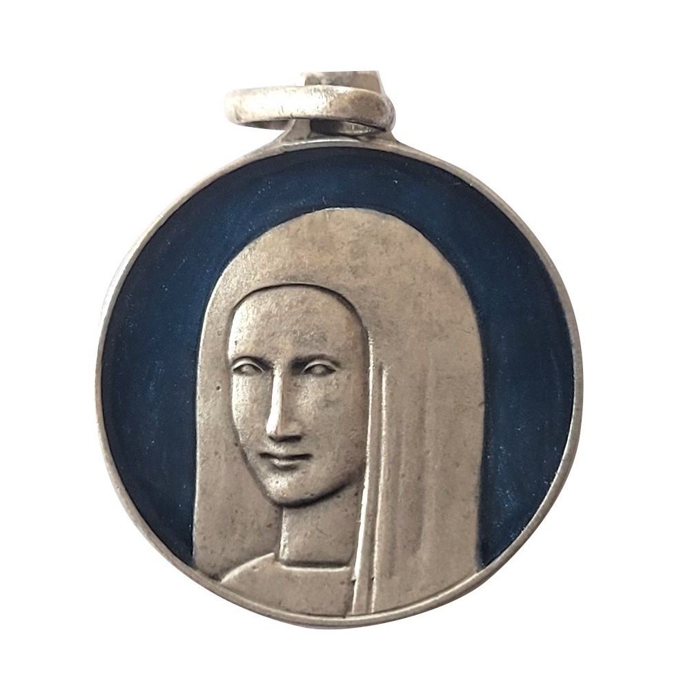 Vierge Anastasis, Argent Massif, Emaillé Bleu Vierge Anastasis, Argent Massif, Emaillé Bleu