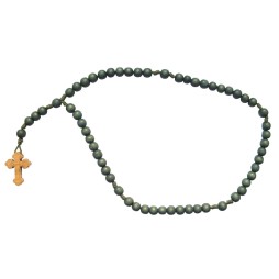 Chapelet en bois couleur vert (8 mm)