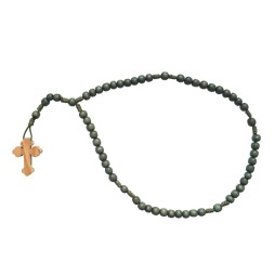 Petit Chapelet en bois couleur vert (6 mm)