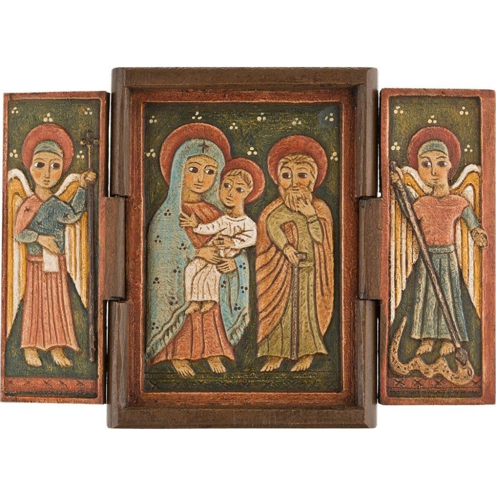 Sainte Famille avec Archanges Gabriel et Michel Sainte Famille avec Archanges Gabriel et Michel