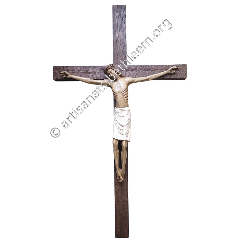 Christ Rhénan en dolomie (avec croix)