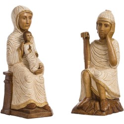 Nativité Polychrome Marron (Jésus sans la mangeoire, Marie, Joseph)