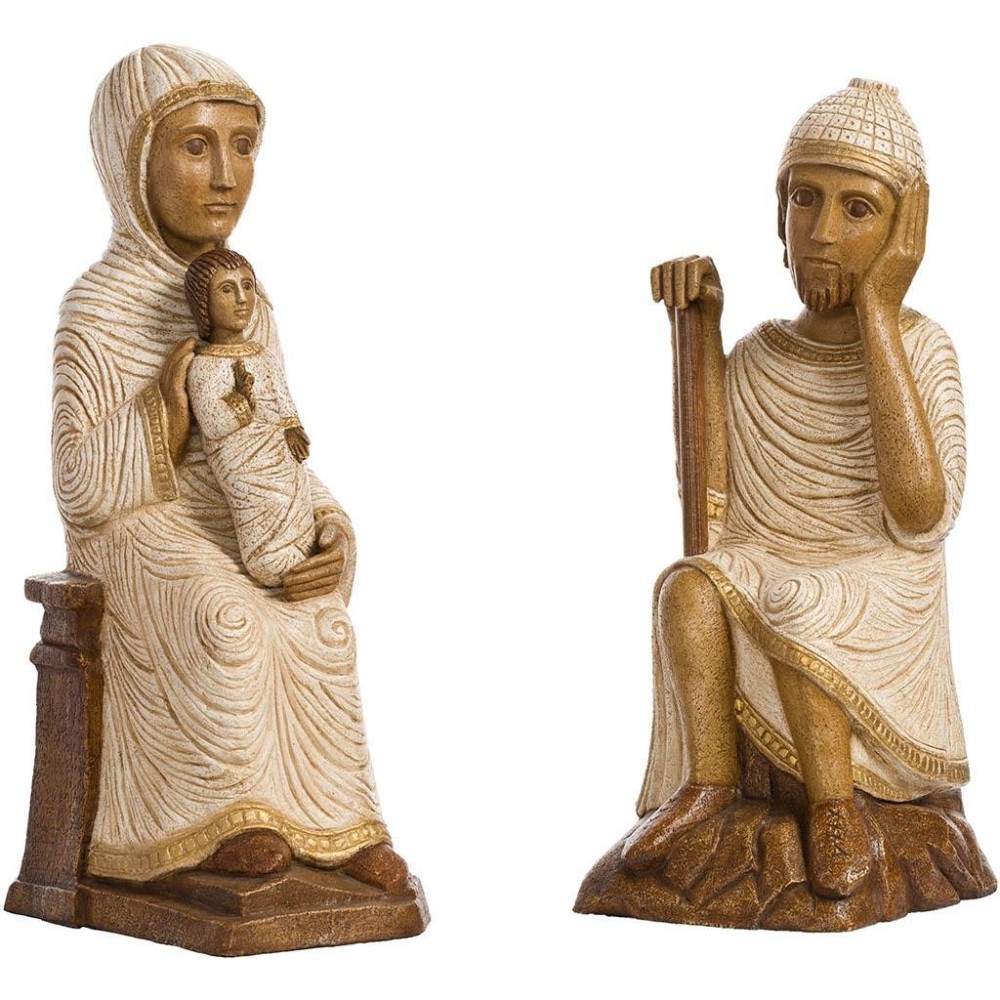 Nativité Polychrome Marron (Jésus sans la mangeoire, Marie, Joseph)