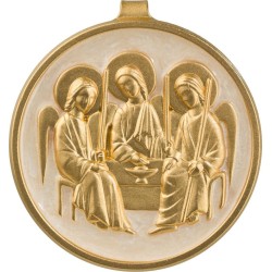 Sainte Trinité (relief, Laiton Doré)