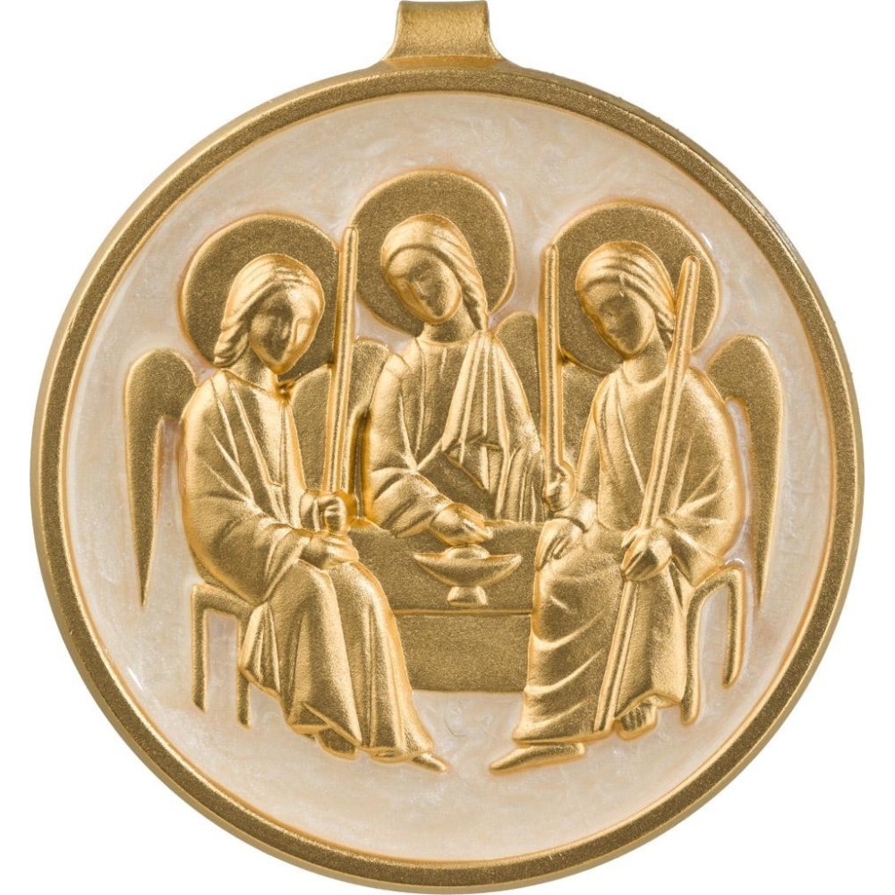 Sainte Trinité (relief, Laiton Doré)