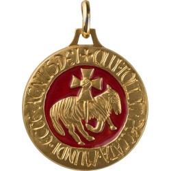 Agneau de Cluny (relief, Laiton Doré)