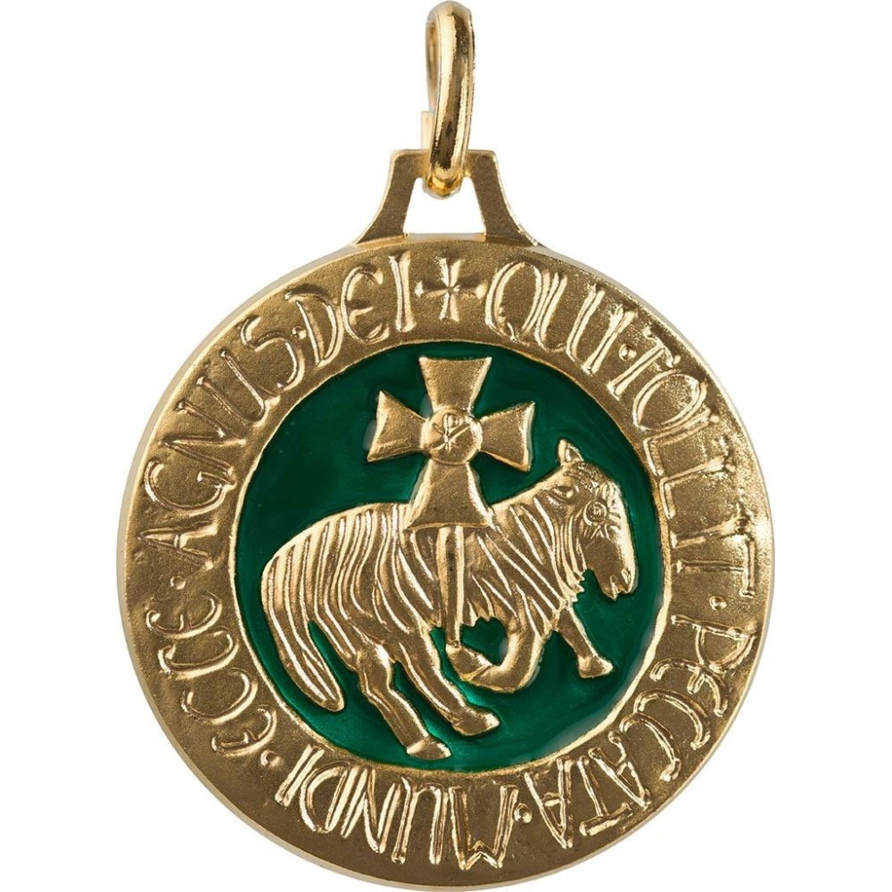 Agneau de Cluny (relief, Laiton Doré)