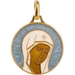 Visage de la Vierge (cloisonné)
