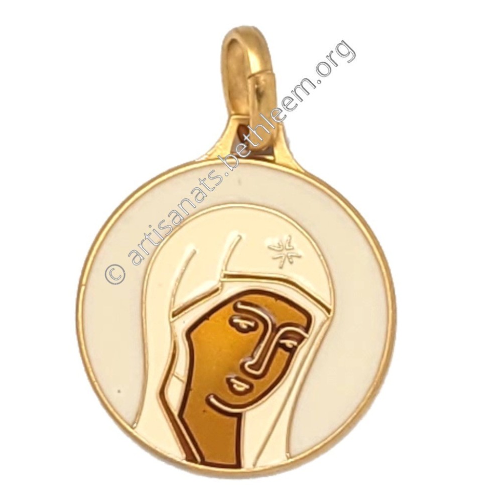 Visage de la Vierge (cloisonné)