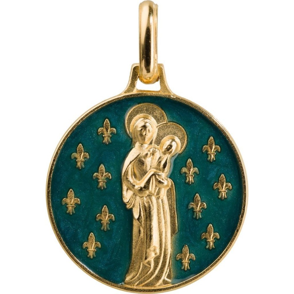 Vierge aux Lys (Plaqué Or)